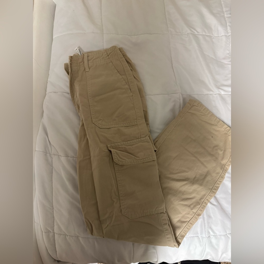 Zara tan cargo pants